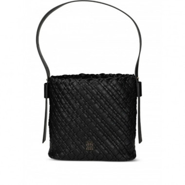 TOMMY HILFIGER - TH BRAIDED SHOULDER BAG - BDS - F|AW0AW18160/BDS