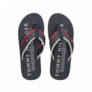 TOMMY HILFIGER - HILFIGER TUMBLE BEACH SANDAL - DW5 - F|FM0FM05710/DW5