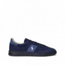 POLO RALPH LAUREN - BEDFORD RIB-SNEAKERS-LOW TOP LACE - NAVY - 809P01617003/NAVY