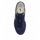 POLO RALPH LAUREN - BEDFORD RIB-SNEAKERS-LOW TOP LACE - NAVY - 809P01617003/NAVY