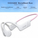 Doogee BoneBeat Run Auricular Deportivo de Conducción Osea Bluetooth Blanco