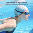 DDoogee BoneBeat Swim Lite Auricular de Conducción Osea BT y MP3 para Nadar Gris Oscuro
