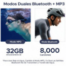 DDoogee BoneBeat Swim Lite Auricular de Conducción Osea BT y MP3 para Nadar Gris Oscuro