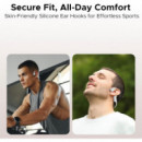 Doogee BoneAir Swim Auricular de Conducción Osea y Aerea BT y MP3 para Nadar Gris