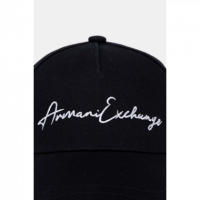 Gorra Armani Exchange azul marina logotipo bordado
