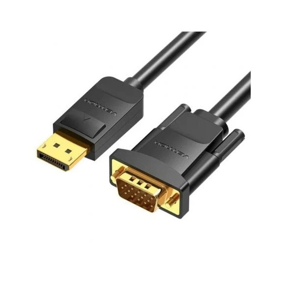 Cable Conversor VENTION Displayport/m - Vga/m 1.5M Black