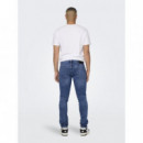 Vaqueros Hombre Vaqueros ONLY & Sons Loom Slim Medium Blue