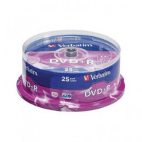 VERBATIM Lata De 25 DVD+R 16X 4.7GB ADVANCED AZO