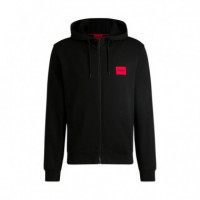 SUDADERA CON CAPUCHA REGULAR FIT CON ETIQUETA CON LOGO