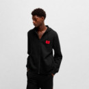 SUDADERA CON CAPUCHA REGULAR FIT CON ETIQUETA CON LOGO