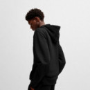 SUDADERA CON CAPUCHA REGULAR FIT CON ETIQUETA CON LOGO