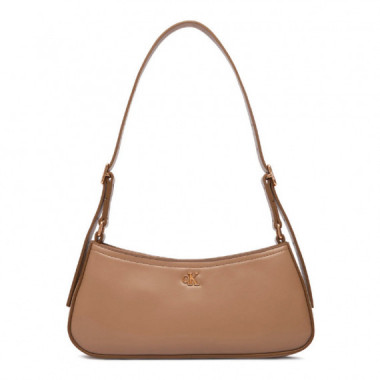 Bolso de hombro con herraje con logo monograma