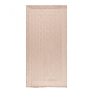 Bufanda con estampado de logotipo emblem&aacute;tico brillante