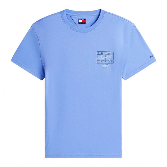 Camiseta con logos de efecto espray