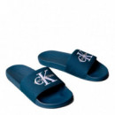 Chanclas de lona con logo