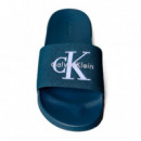 Chanclas de lona con logo