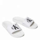 Chanclas de lona con logo