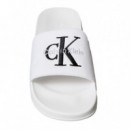 Chanclas de lona con logo