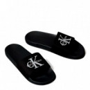 Chanclas de lona con logo