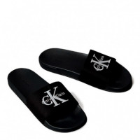 Chanclas de lona con logo