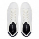 CK Avenue - Zapatillas de piel lisa con logo