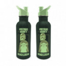 Botella Cantimplora Metalica Star Wars The Mandalorian Precious Bounty