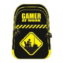 Mochila Viaje Negra-amarilla Pyr Licencia Gaming Gamer At Work
