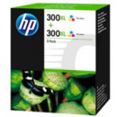 Tinta Deskjet Pack 2 Unid. HP Nº300XL Color D2560 F4280 F4210 (440 Pag) (D8J44AE)
