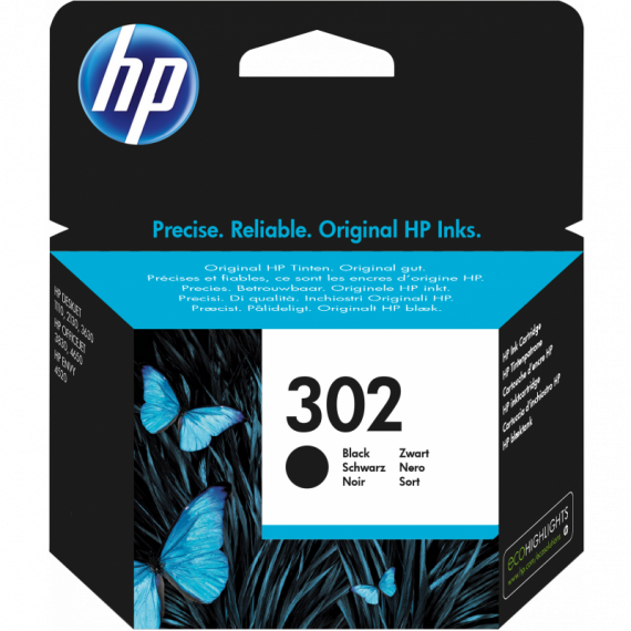 Tinta Deskjet HP Nº302 Negro Officejet 3800 Series ( 165 Pag.) (F6U66AE)