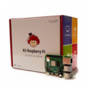 RASPBERRY KIT PLACA BASE PI 4 4GB + CARCASA + CARGADOR INCLUYE FUENTE+CABLE HDMI+MICROSD 32GB/4xDISIPADOR