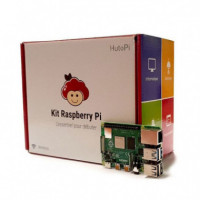 RASPBERRY KIT PLACA BASE PI 4 4GB + CARCASA + CARGADOR INCLUYE FUENTE+CABLE HDMI+MICROSD 32GB/4xDISIPADOR