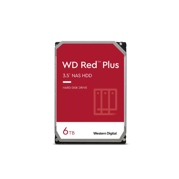 Disco Duro 6.0 Tb Wd Red Plus 3.5" Sata Iii  WESTERN DIGITAL