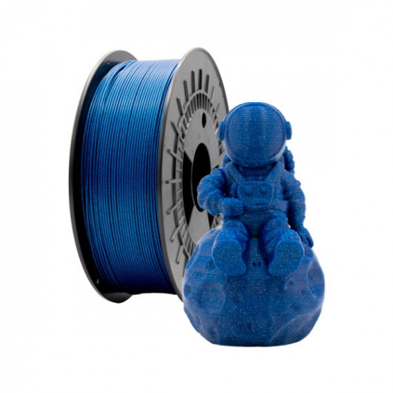 Filamento 3D Pla Glitter Azul 1.75MM 1 Kgr