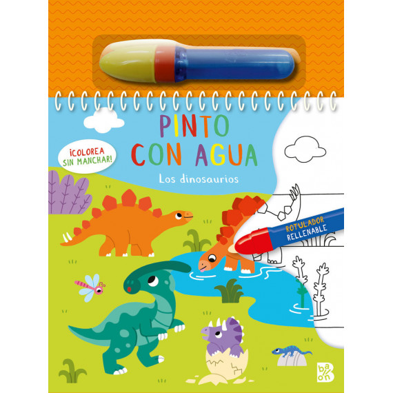 Pinto con Agua los Dinosaurios   2025