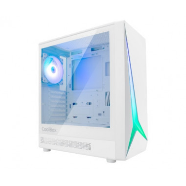 Carcasa COOLBOX Gaming ATX GA450 Start Light Blanca