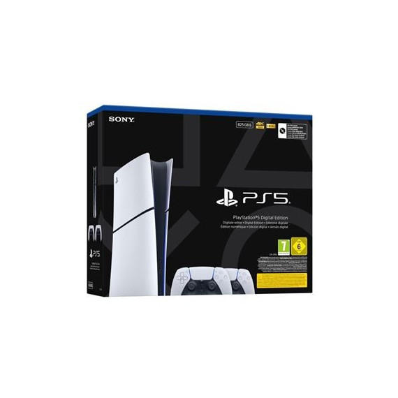 Consola PS5 Slim Digital 825GB Chassis E + 2 Dualsense  SONY