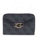 Cartera Around Wallet Coal Logo  GUESS