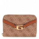 Cartera Around Wallet Coal Logo  GUESS
