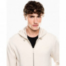 Sudadera con capucha de mezcla de viscosa Gold Label de EA7