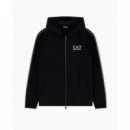 Sudadera con capucha de mezcla de viscosa Gold Label de EA7