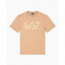 Camiseta de algodón con maxilogotipo Logo Series de EA7