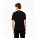 Camiseta de algodón con maxilogotipo Logo Series de EA7