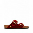 BIRKENSTOCK - arizona bb exq tex velvet - Rust Red - 1030092/Rust Red