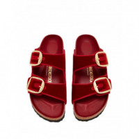 BIRKENSTOCK - arizona bb exq tex velvet - Rust Red - 1030092/Rust Red
