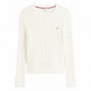 TOMMY HILFIGER - CO CABLE MID GG C-NK LS CARDI - YA8 - F|WW0WW46514/YA8