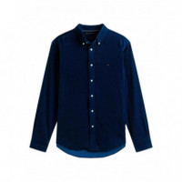 TOMMY HILFIGER - SOLID CORDUROY RF SHIRT - BCL - F|MW0MW40486/BCL