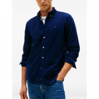 TOMMY HILFIGER - SOLID CORDUROY RF SHIRT - BCL - F|MW0MW40486/BCL