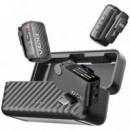 BOYA Mini 2-02 Kit Micrófonos Solapa Inalámbricos Con Receptor USB-C y Lightning