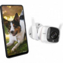 Tp-Link Tapo TC65 Cámara de Vigilancia Exterior IP66, 2K, 3MP, Visión nocturna, WiFi, Alarma