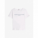 Camiseta Tommy Hilfiger logo crew neck blanca